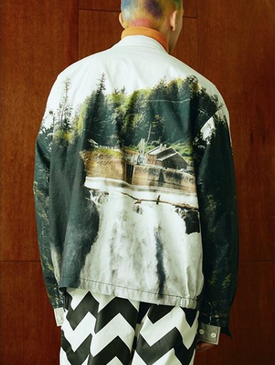 oversize print t-shirt