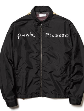 black bomber jacket