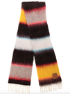 knitted scarf with stripes